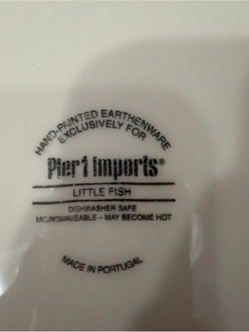 Lot Of 6 Pier 1 Imports Hand Painted Earthenware Little Fish Salad Plates 8.25